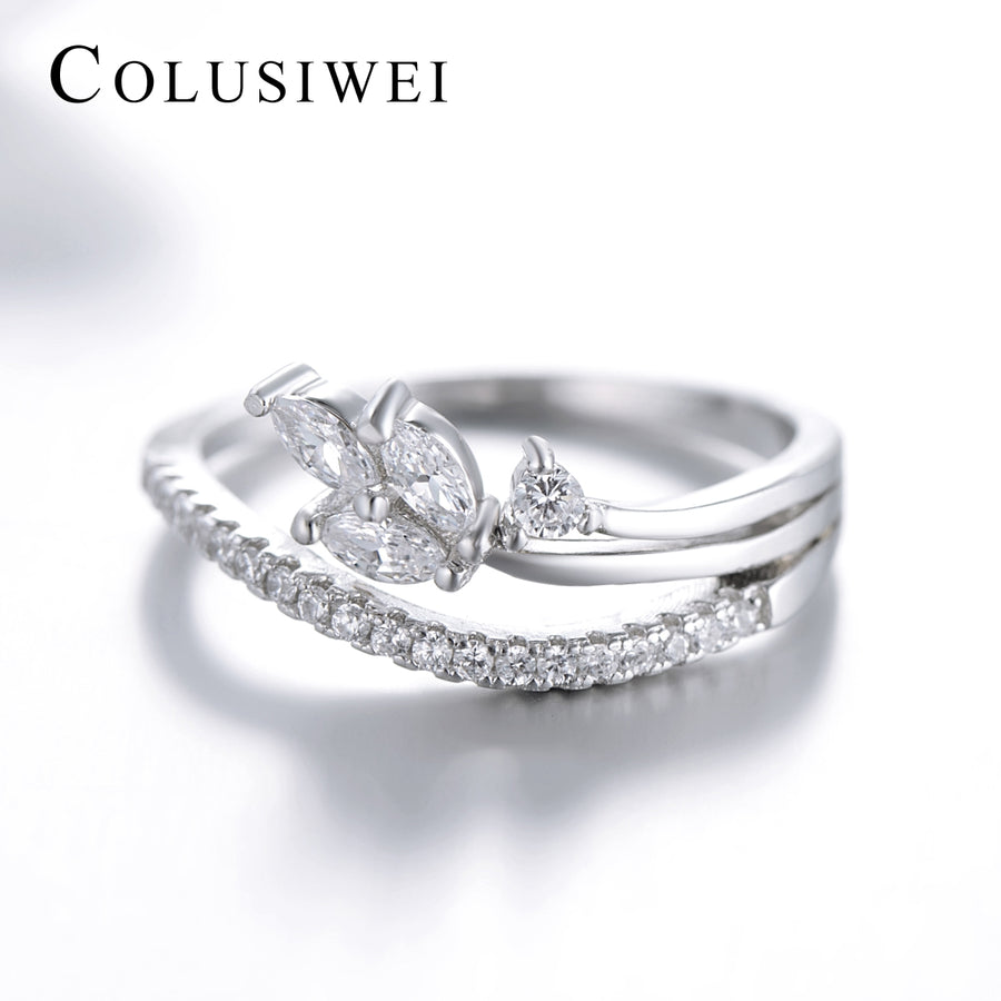 Importé - Bague Motif en  Feuille