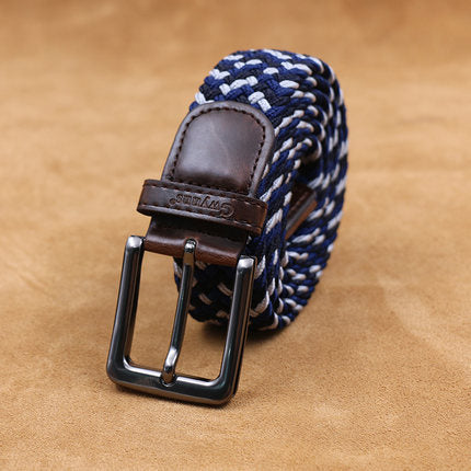 Importé - Ceinture Homme Sport en Toile Elastique Tissé à Boucle Metal