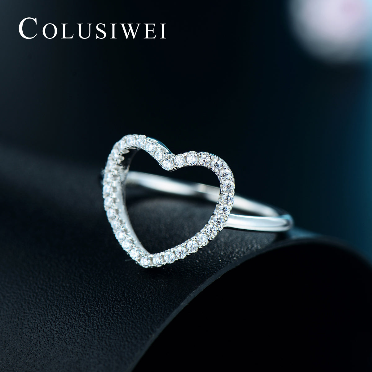 Importé - Bague Argent en cœur