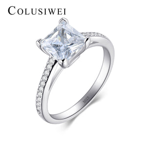 Importé - Bague Carrée en Argent