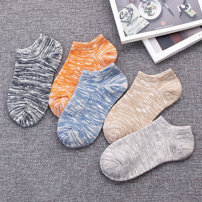 Importé - Lot de 5 Paires de Chaussettes Sport A Rayures 100% Coton