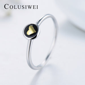 Importé -  Bague de Fiançailles Motif en Cœur