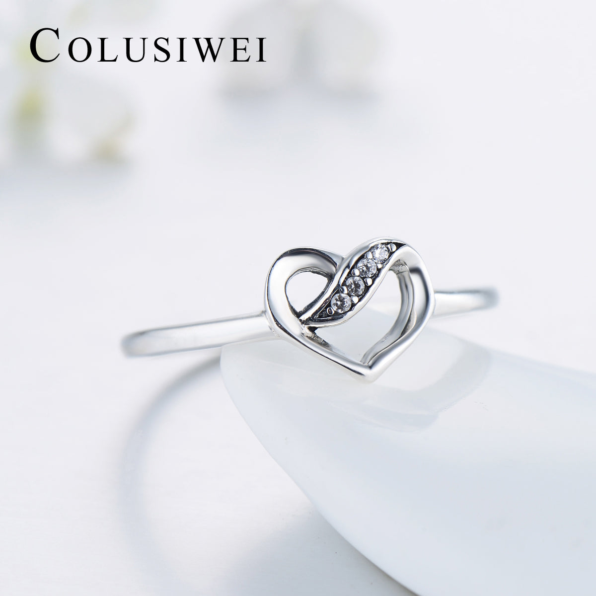 Importé -  Bague Argent en Coeur