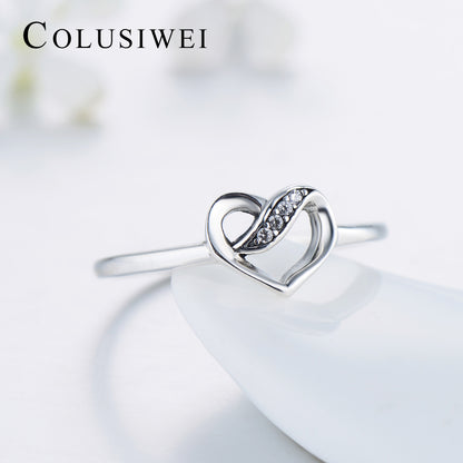 Importé -  Bague Argent en Coeur