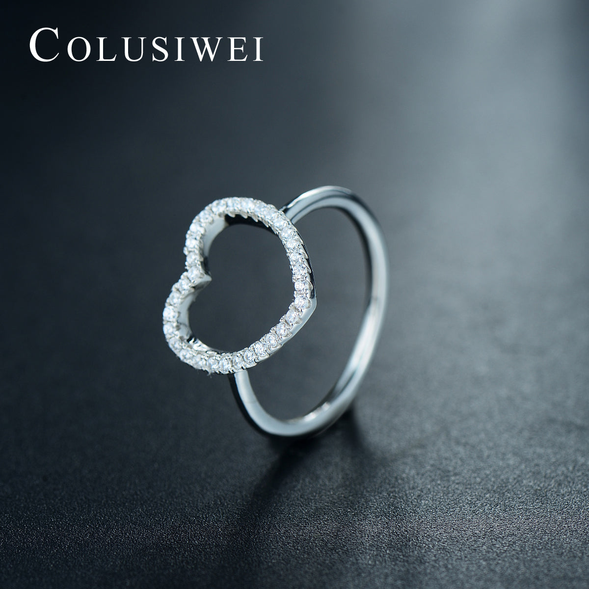 Importé - Bague Argent en cœur