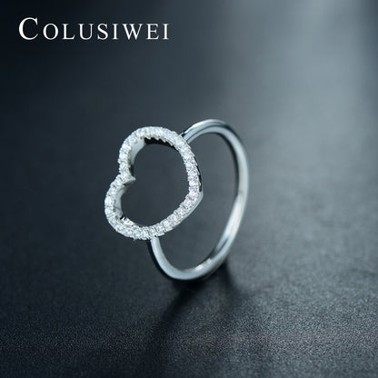 Importé - Bague Argent en cœur