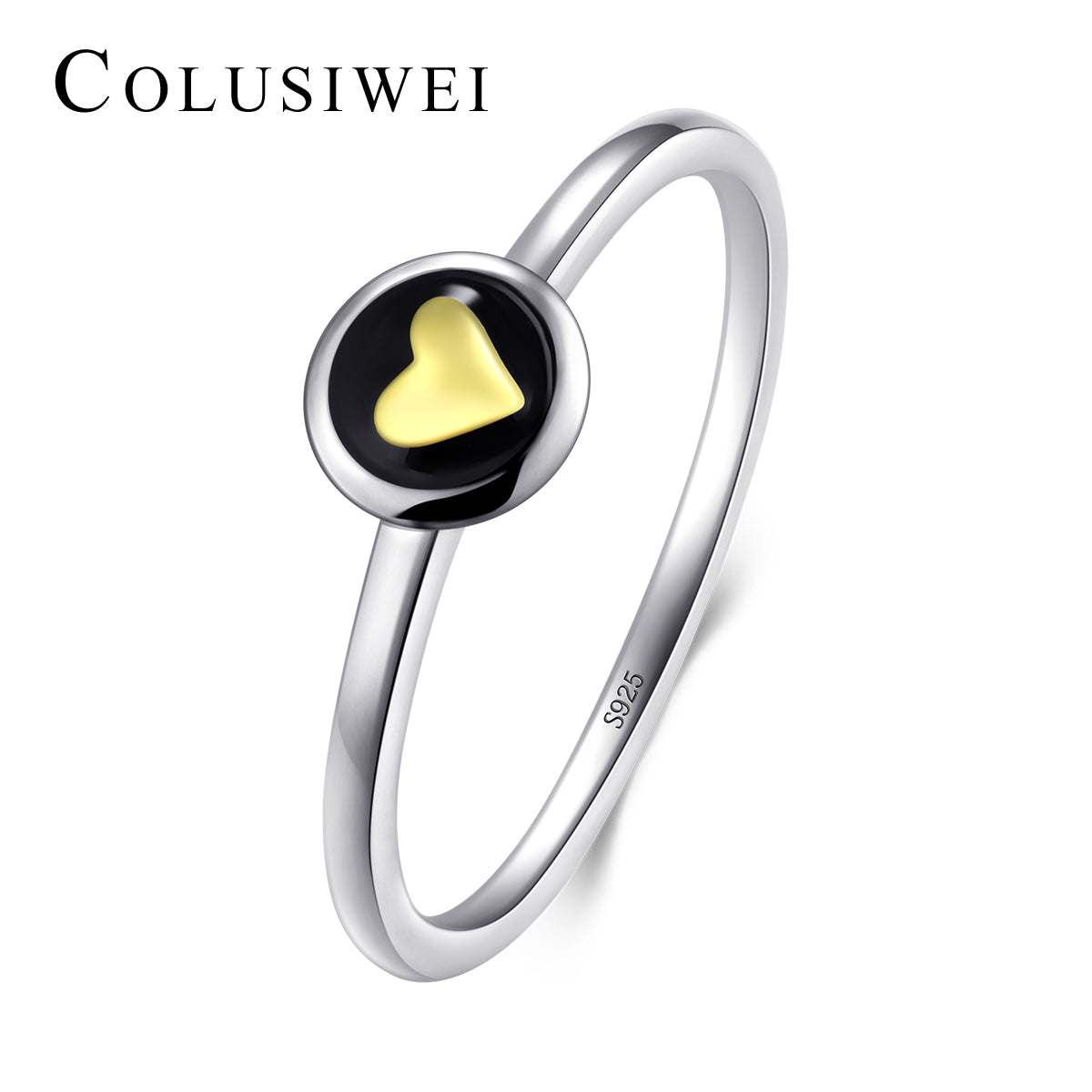 Importé -  Bague de Fiançailles Motif en Cœur