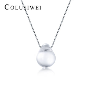 Importé - Collier de Larmes de Sirène en Cristal Blanc
