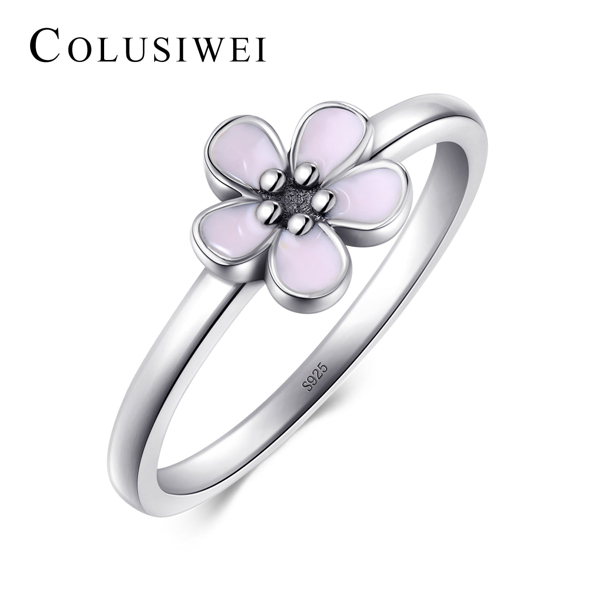 Importé - Bague de Fiançailles Motif Fleur