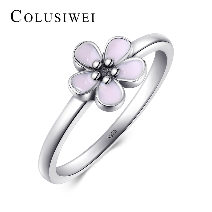 Importé - Bague de Fiançailles Motif Fleur
