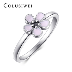 Importé - Bague de Fiançailles Motif Fleur