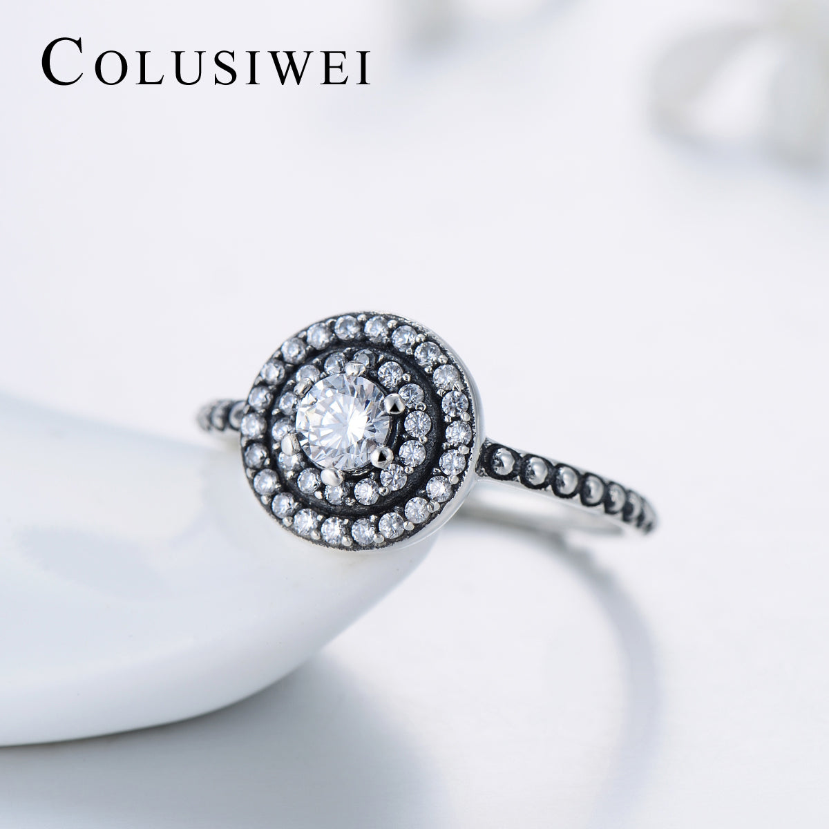 Importé -  Bague en Argent Sterling Ethnique
