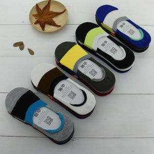 Importé - Lot de 5 Paires de Chaussettes Invisibles 100% Coton