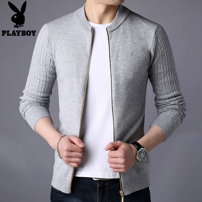 Importé - Playboy Cardigan Jacket Pull-over à Zip Pour hommes