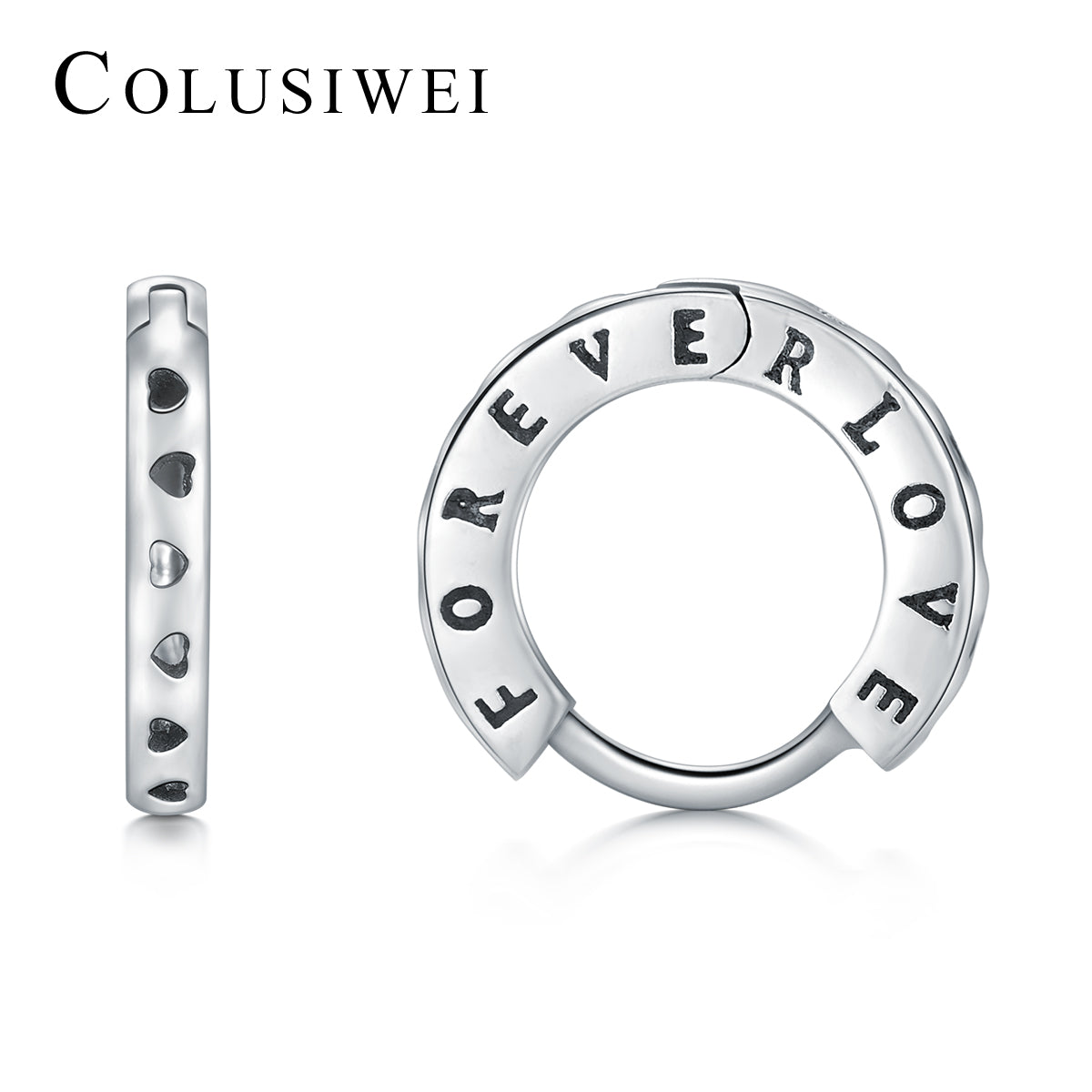 Importé - Boucles d'oreilles De luxe en Argent Massif