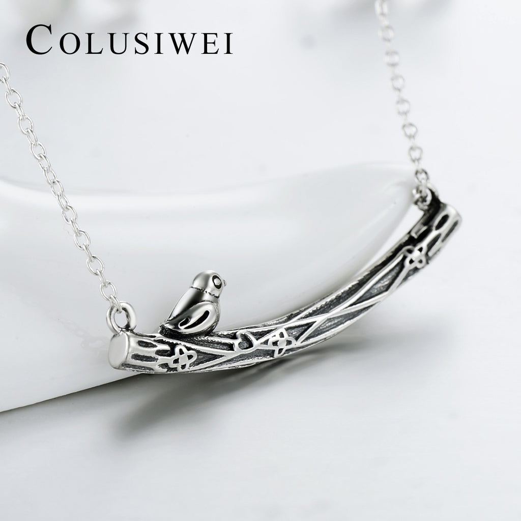 Importé - Collier Petit Pendentif Oiseau