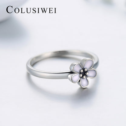 Importé - Bague de Fiançailles Motif Fleur