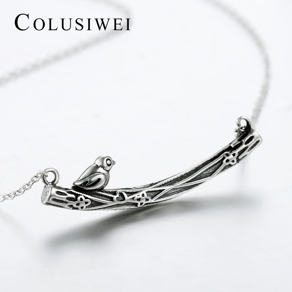 Importé - Collier Petit Pendentif Oiseau