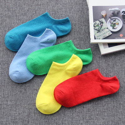 Importé - Lot de 5 Paires de Chaussettes Sport A Rayures 100% Coton