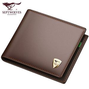 Importé - Portefeuille Porte-Cartes d'affaires Cuir Véritable Finition Lisse