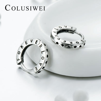 Importé - Boucles d'oreilles De luxe en Argent Massif