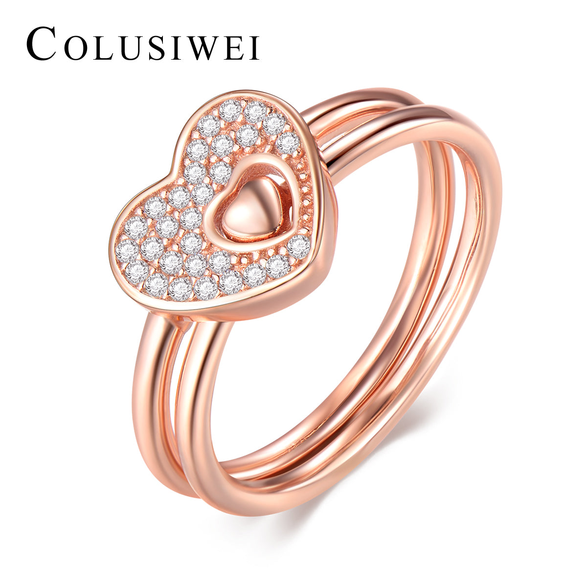 Importé - Bague en Forme de Cœur