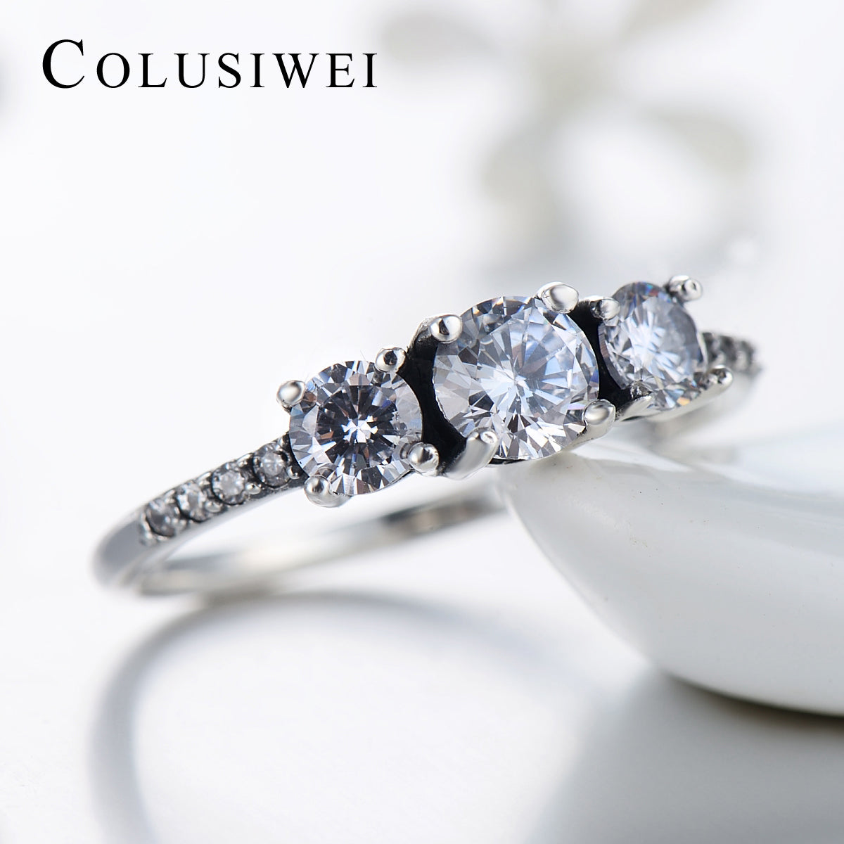 Importé -  Bague en Argent Incrusté de pierre