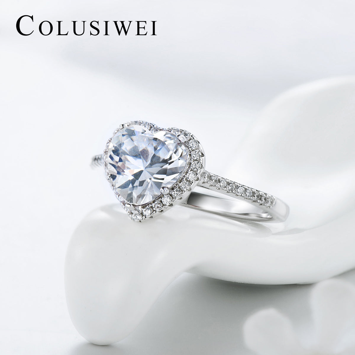Importé -  Bague de Mariage en Cœur