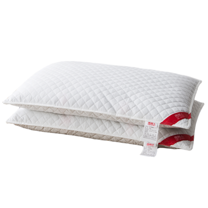 Importé - Paire d'Oreiller médical rempli de fleurs de sarrasin tissu 100% coton