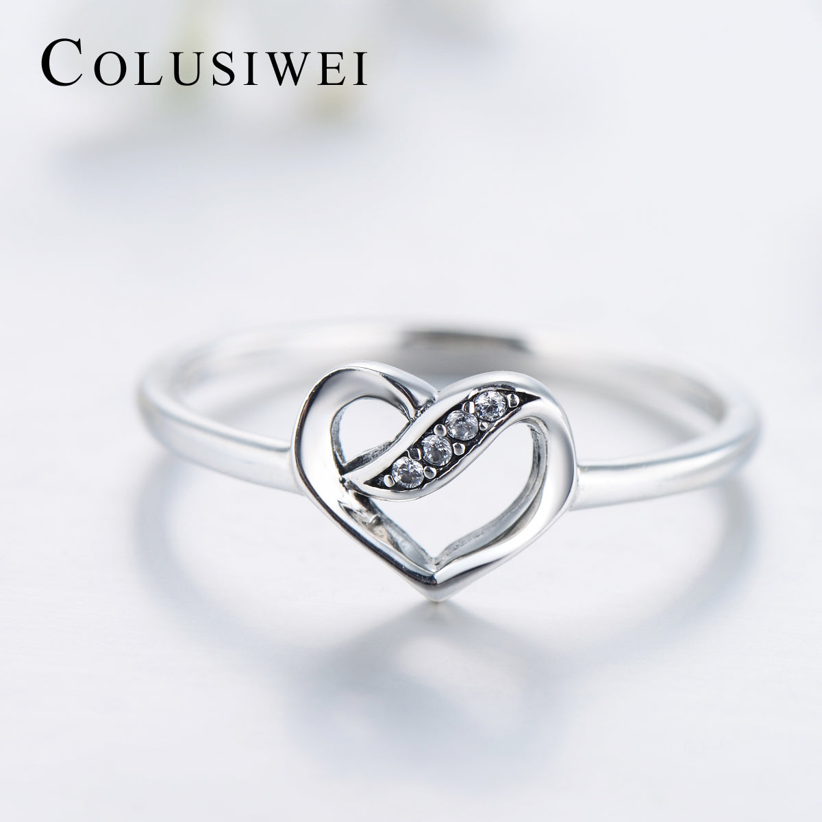Importé -  Bague Argent en Coeur