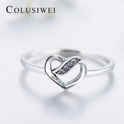 Importé -  Bague Argent en Coeur