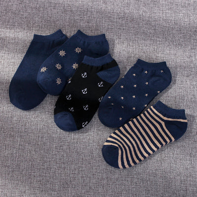 Importé - Lot de 5 Paires de Chaussettes Sport A Rayures 100% Coton