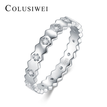 Importé -  Bague  Incrusté de Cristal de Zircon
