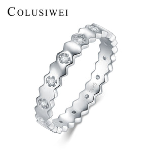 Importé -  Bague  Incrusté de Cristal de Zircon