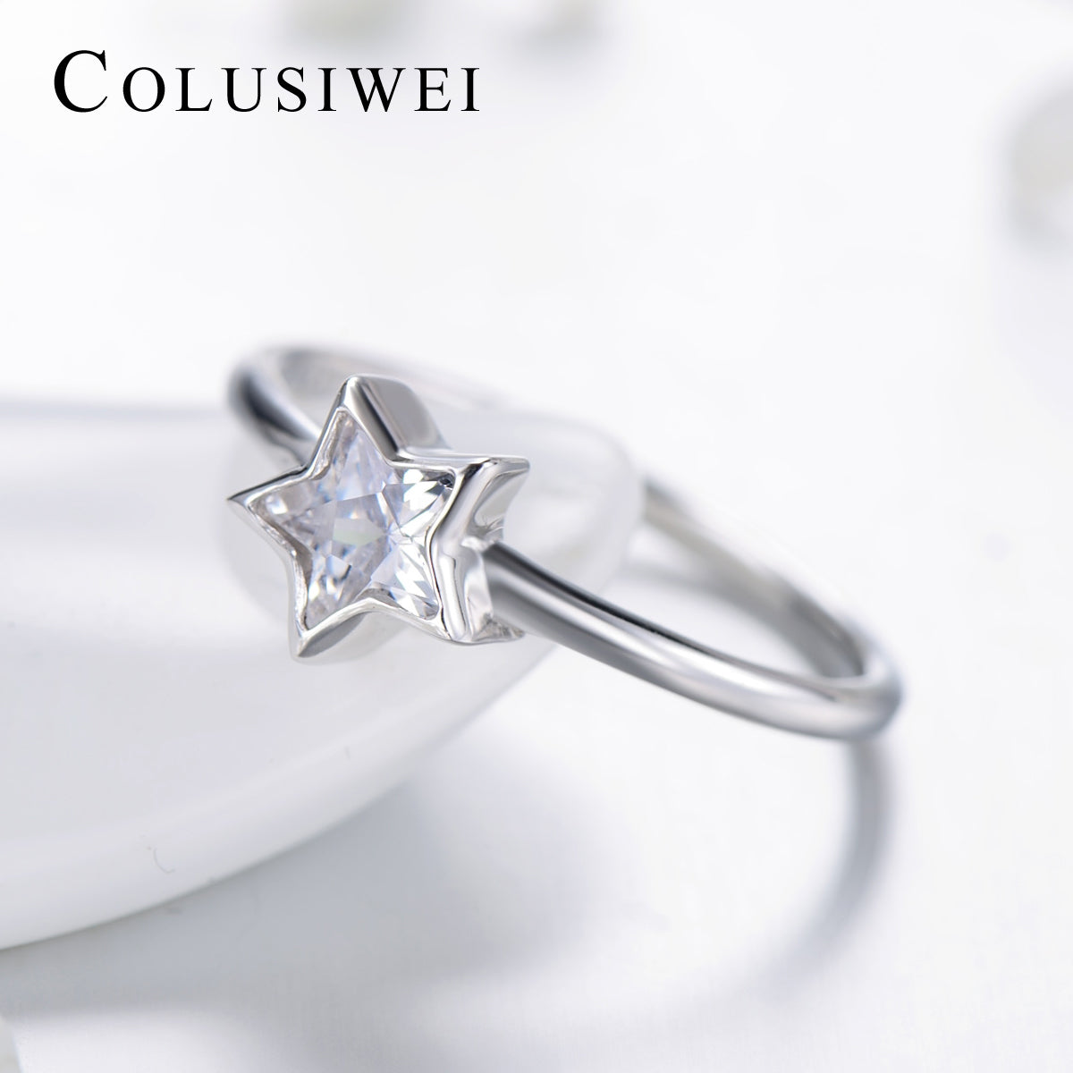 Importé - Bague de Mariage en Etoile