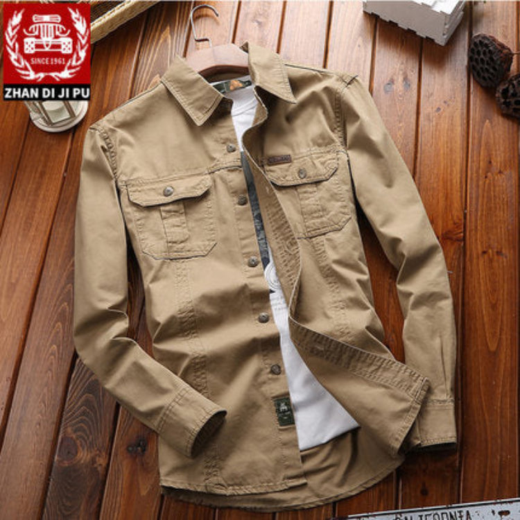 Importé - Chemise Homme Pur Coton Lourd Slim Manche Longue