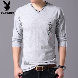 Importé - Polo T-Shirt Homme PlayBoy à Manches Longues