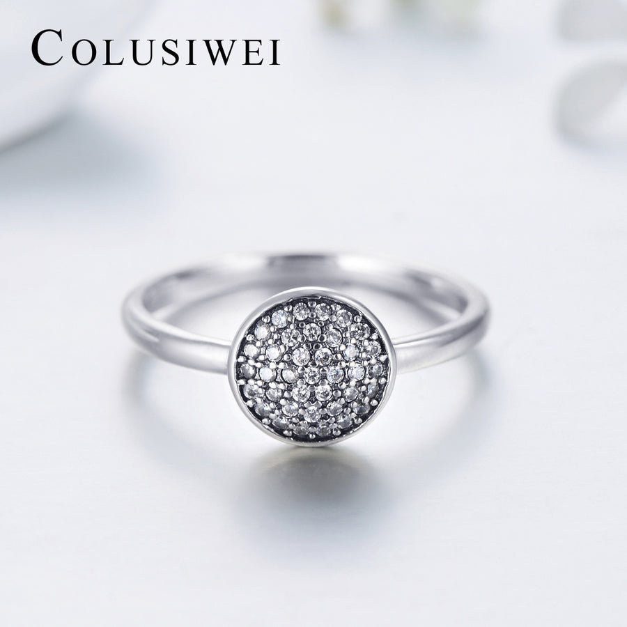 Importé -  Bague de Fiançailles Incrusté de Pierres Précieuses