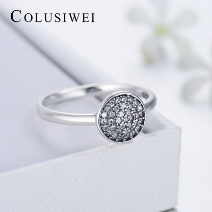 Importé -  Bague de Fiançailles Incrusté de Pierres Précieuses