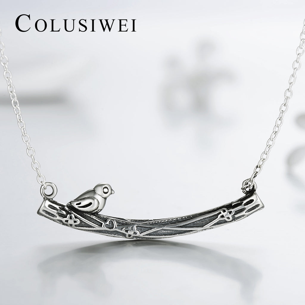 Importé - Collier Petit Pendentif Oiseau