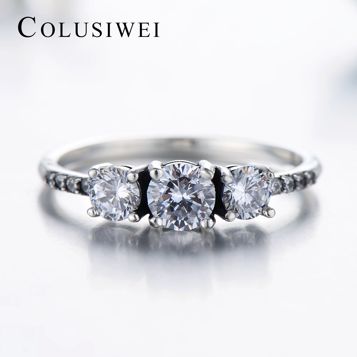 Importé -  Bague en Argent Incrusté de pierre