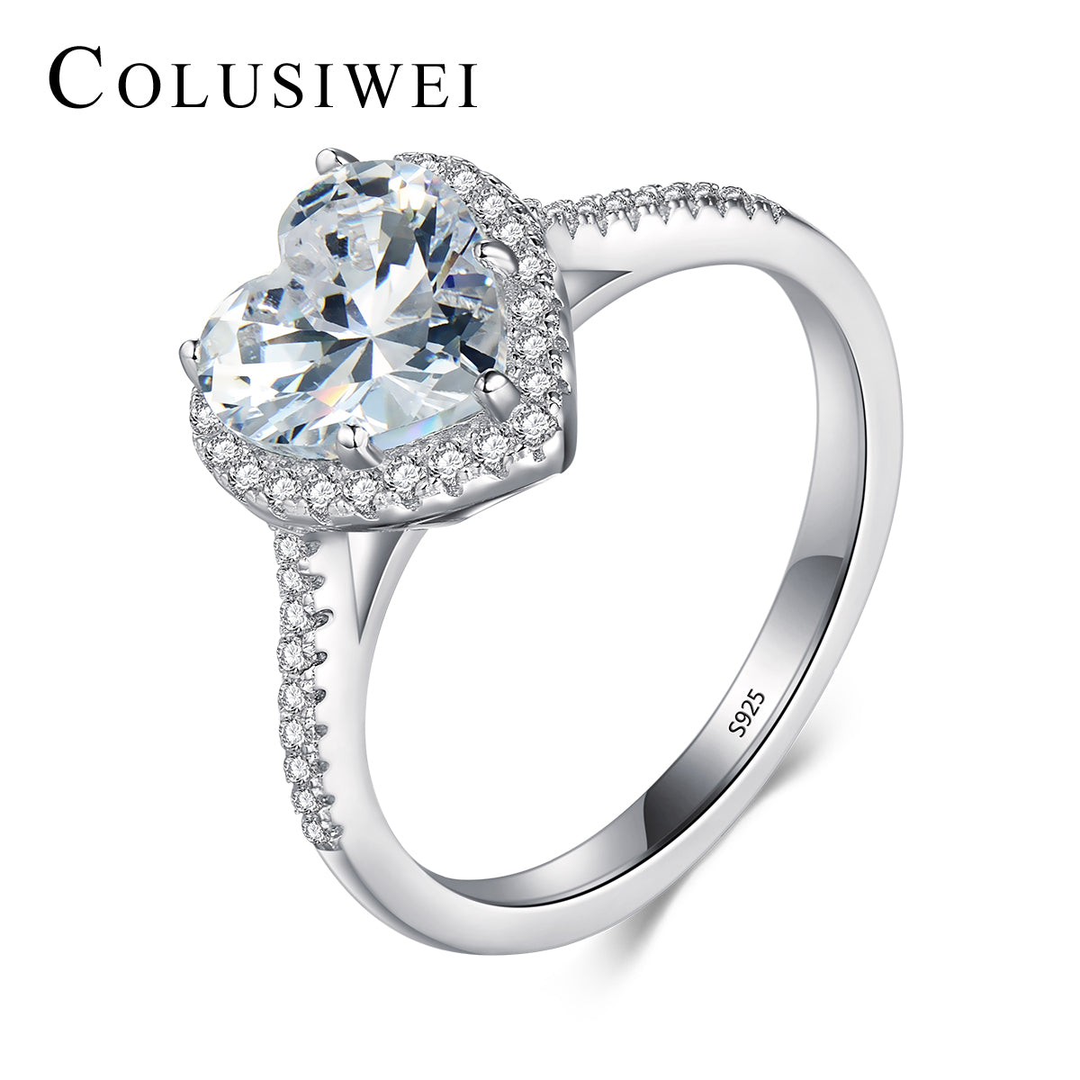 Importé -  Bague de Mariage en Cœur