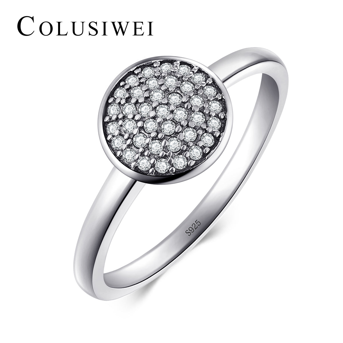 Importé -  Bague de Fiançailles Incrusté de Pierres Précieuses