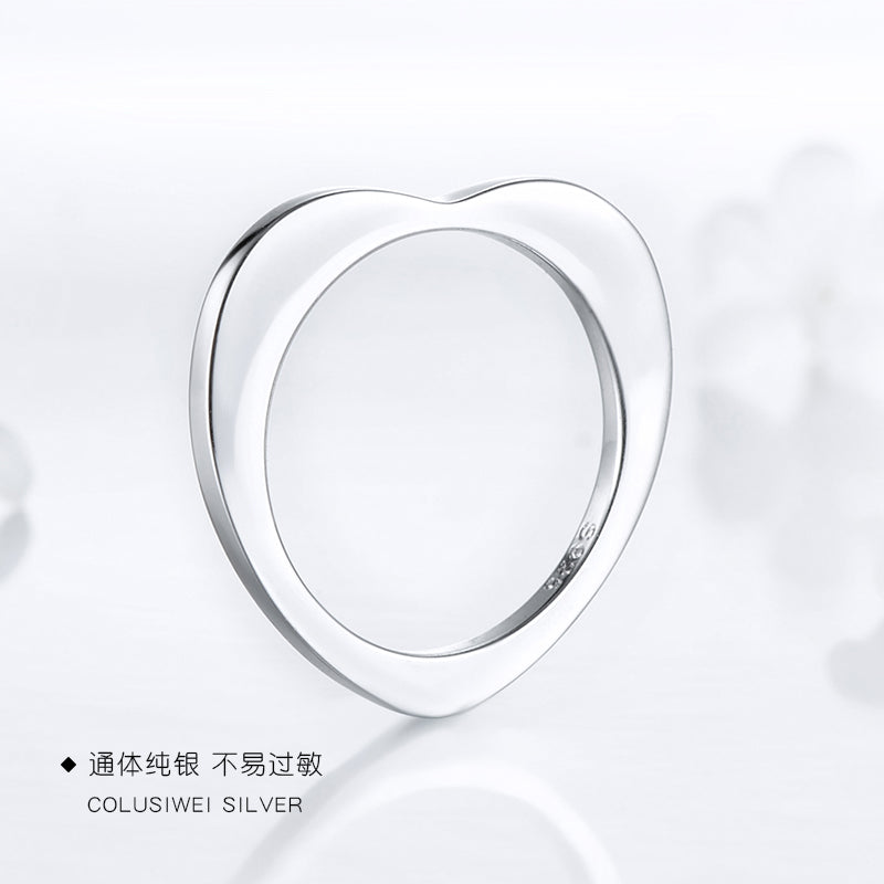 Importé -  Bague Argent en Cœur