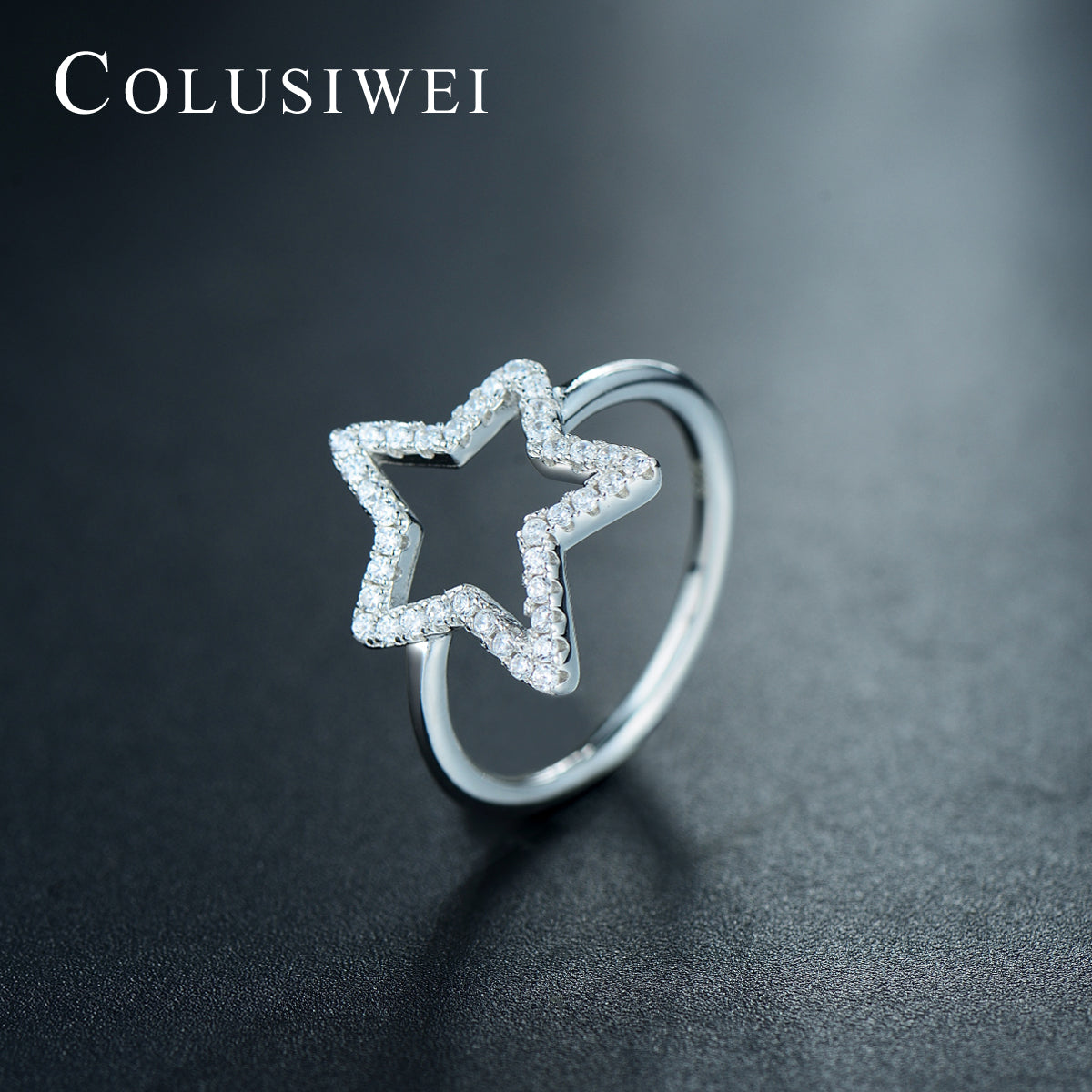 Importé -  Bague Argent  en Etoile
