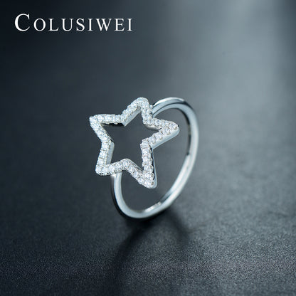 Importé -  Bague Argent  en Etoile
