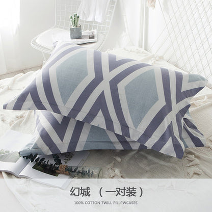 Importé - Paire de Taie d'oreiller 100% Coton Antarctique