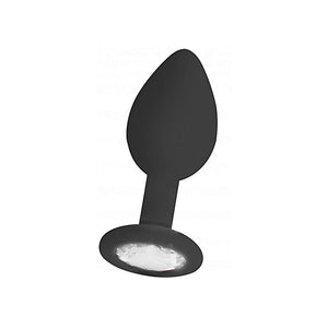 SEXTOYS Gode Anal En Silicone Regular Diamond Luxe - Taille S - Noir