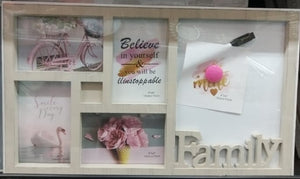 CADRE PHOTO PELE-MELE FAMILY 5 PHOTOS