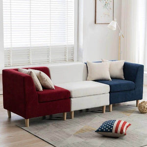 Salon Canapé Wassad - 3 places - Tricolore